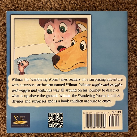 Wilmar the Wandering Worm by Amber M. Parker. Children’s Book. - Picture 2 of 2